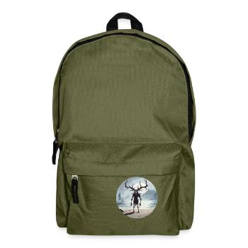 Wendigo / böser Geist / Besitzergreifend / Horror - Rucksack - Olivgrün - Vorne
