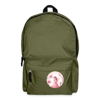 The innocence of the magnolia - Backpack - olive green - Front