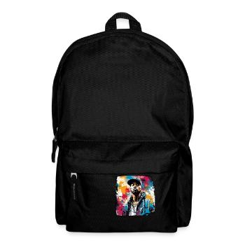 Rapper / Hip Hop / Song / Cool / Rhymes / Beat - Backpack - black - Front