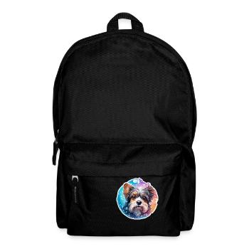 Animal dans bulle de savon / enfantin / mignon / chien - Sac à dos - noir - Devant