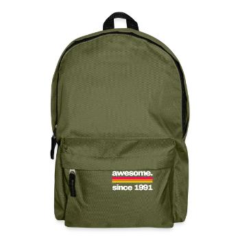 awesome since 1991 - Rucksack - Olivgrün - Vorne