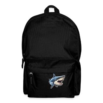 Hai gefrässig - Rucksack - Schwarz - Vorne