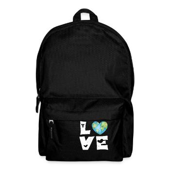 Love Earth Heart - Backpack - black - Front