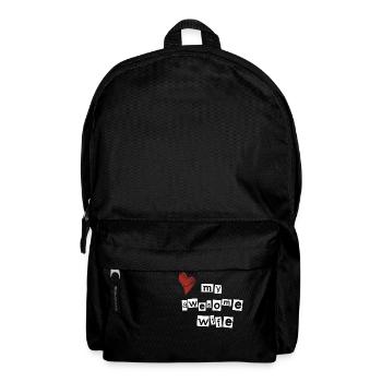 J’aime ma femme géniale - Sac à dos - noir - Devant