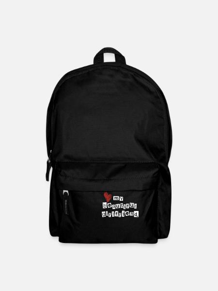Love my beautiful girlfriend - Backpack - black