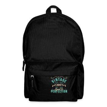 Jahrgang 2017-2017 Geburtstagsgeschenk - Rucksack - Schwarz - Vorne