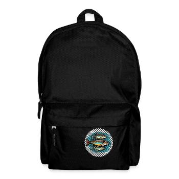 Fisch / Tier / Aquarium / Wasser / Teich / See - Rucksack - Schwarz - Vorne