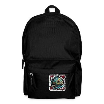 Fisch / Tier / Aquarium / Wasser / Teich / See - Rucksack - Schwarz - Vorne