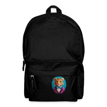 Lustiges Comic Tiger - Rucksack - Schwarz - Vorne