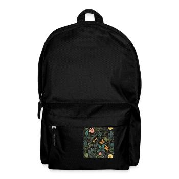 Schmetterlinge im Laub #butterfly #flowers - Rucksack - Schwarz - Vorne