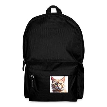 Cat Drawing - Backpack - black - Front