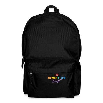 In Dewey We Trust Library Aide Book Reading - Rucksack - Schwarz - Vorne