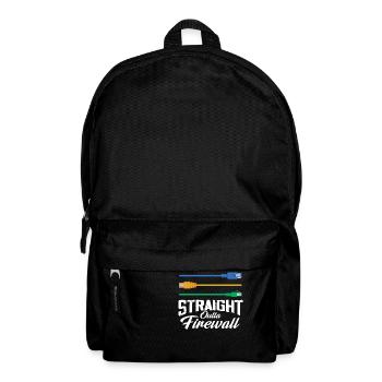 Straight Outta Firewall System Network - Rucksack - Schwarz - Vorne