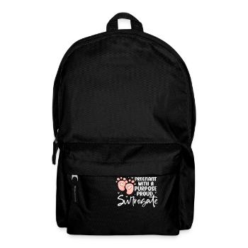 Pregnant with a purpose Proud Surrogate - Rucksack - Schwarz - Vorne