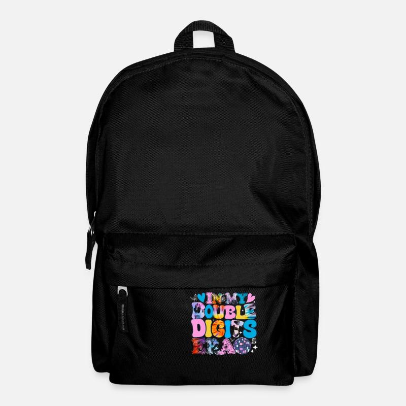 In My Double Digits Era Funny 10th Birthday Girl - Backpack - black
