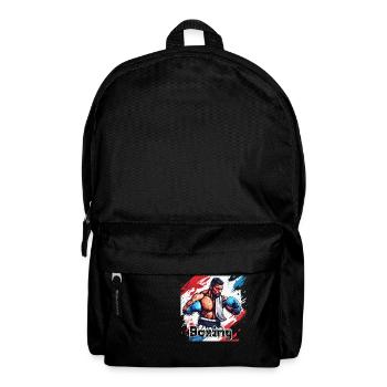 Boxer / Sport / Kampf / Arena / Boxring / Fäuste - Rucksack - Schwarz - Vorne