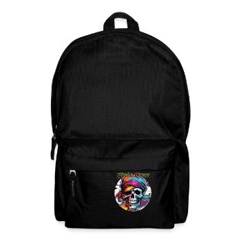 Pirat / Ahoi / Anker / Kapitän / Totenkopf / Rum - Rucksack - Schwarz - Vorne