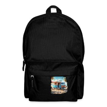 Camping-car / Camping-car / camping / Roadtrip / Voyage - Sac à dos - noir - Devant