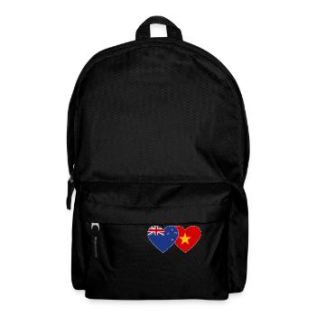 Nouvelle-Zélande Vietnam Drapeau Coeur - Sac à dos - noir - Devant