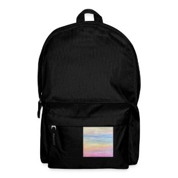 Aura of Happiness Abstract Pastel Painting - Backpack - black - Front