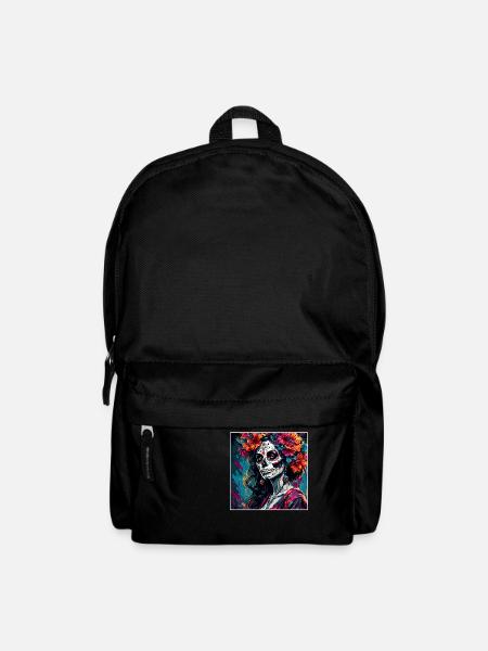 La Catrina/ Tattoo / Mexiko / Frau /Skull - Rucksack - Schwarz