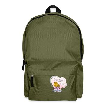 Le véritable amour pour toujours - Sac à dos - vert olive - Devant