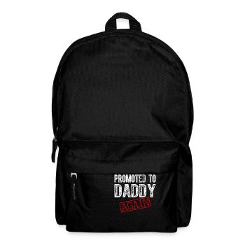 Promu à papa à nouveau papa annonce de grossesse - Sac à dos - noir - Devant