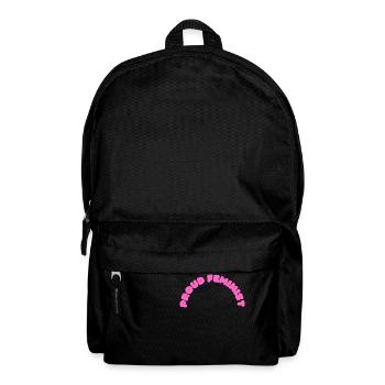 Fière féministe - Sac à dos - noir - Devant