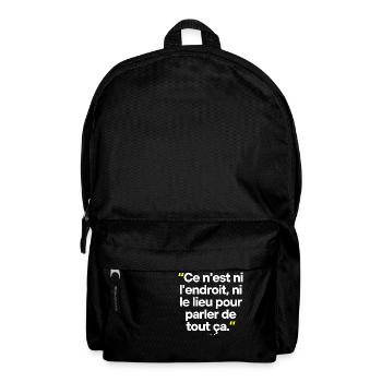 Citation célèbre footballeur coach - Sac à dos - noir - Devant