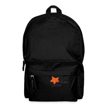 Seestern Zitat lustig - Rucksack - Schwarz - Vorne