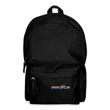 Vélo vintage rétro - Sac à dos - noir - Devant