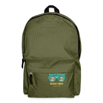 Außerhalb der Schule Strandstimmung Sommer2024 - Rucksack - Olivgrün - Vorne