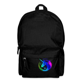 Einhorn süße Regenbogen lustige Einhörner magische Fantasie - Rucksack - Schwarz - Vorne