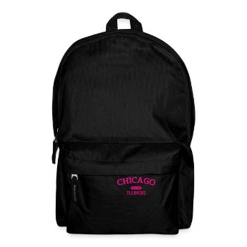 Chicago - Estd. 1837 - Illinois - États-Unis - Amérique - Sac à dos - noir - Devant