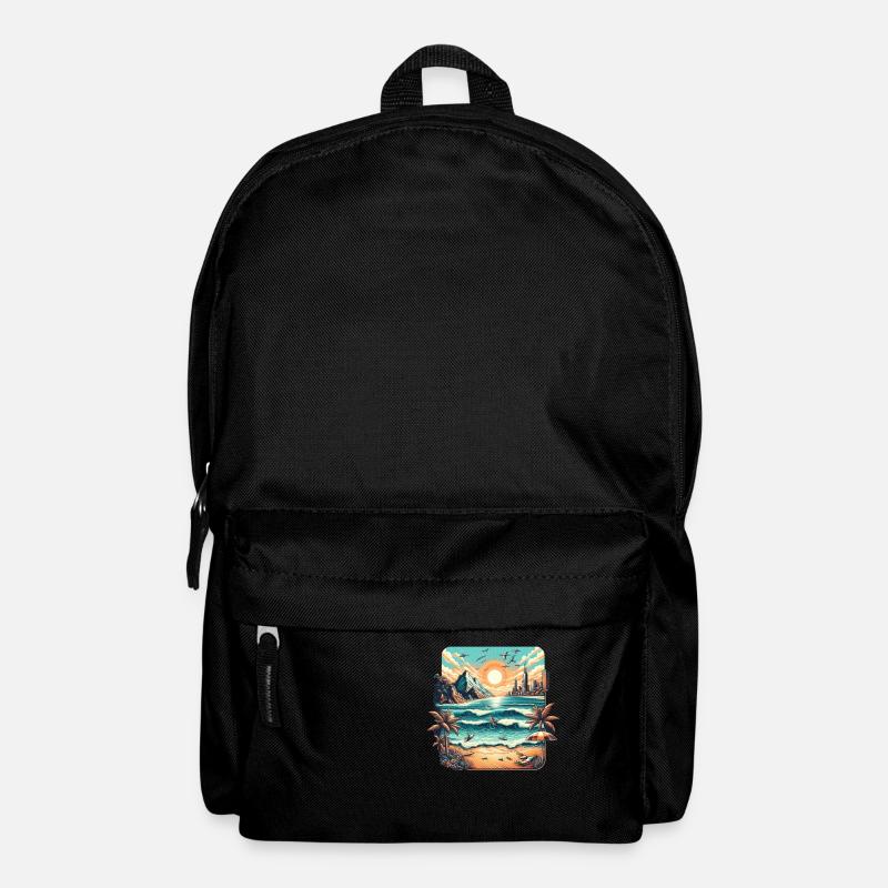Beachlife - Rucksack - Schwarz