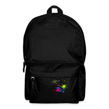 bulldog farbig splash - Rucksack - Schwarz - Vorne