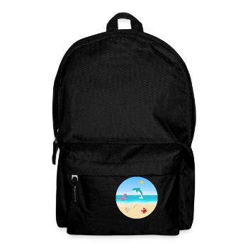 Conception de plage - Sac à dos - noir - Devant