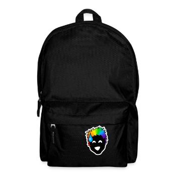 Nervöses, unsicheres Lachen : Sticky Queer Pride - Rucksack - Schwarz - Vorne