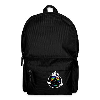Sekt Gläser Prost zum Wohl : Sticky Queer Pride - Rucksack - Schwarz - Vorne