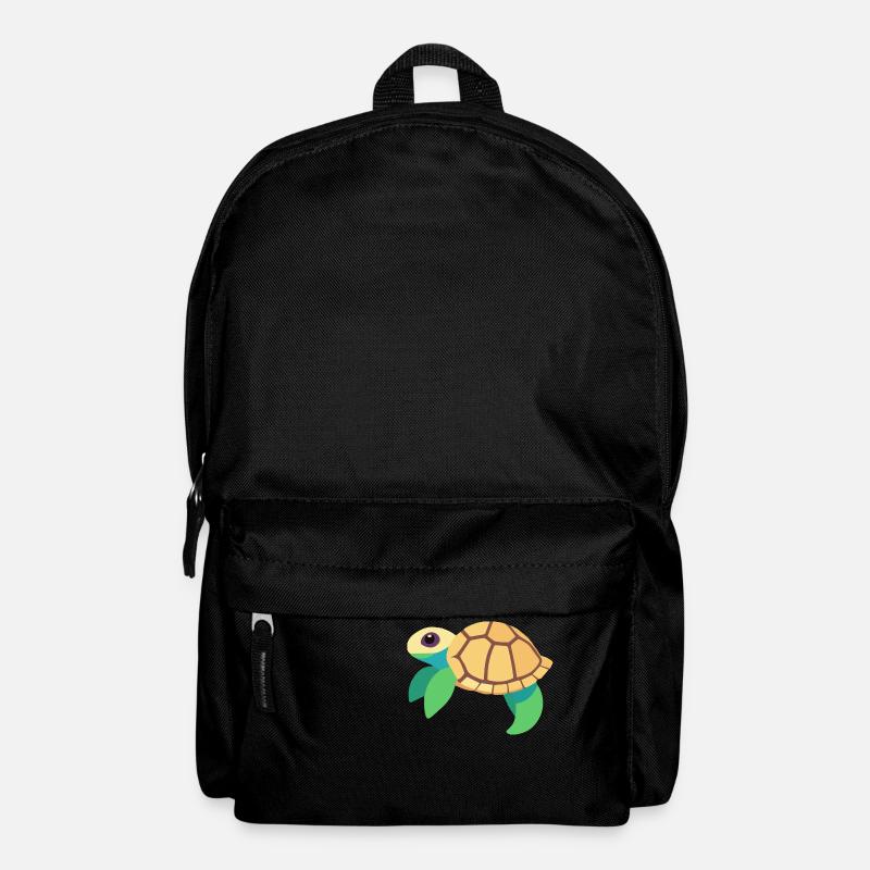 Water turtle green baby - Backpack - black