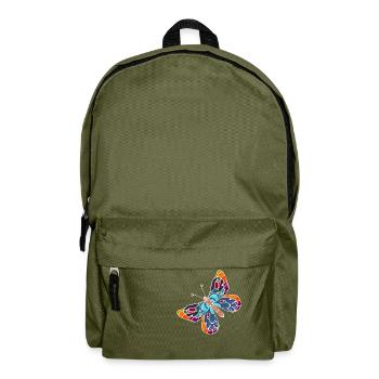 Schmetterling - Rucksack - Olivgrün - Vorne