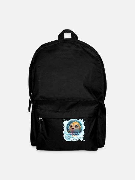 Kugelfisch - Rucksack - Schwarz