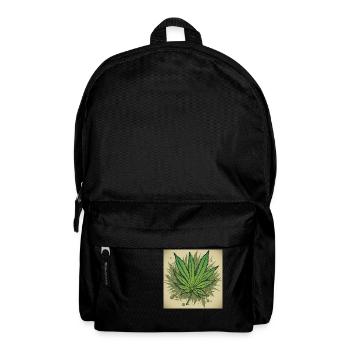 WEED BLATT - Rucksack - Schwarz - Vorne