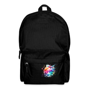 splash drop liquid abstract background water wave - Backpack - black - Front