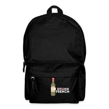 Je suis bourré et français - Sac à dos - noir - Devant