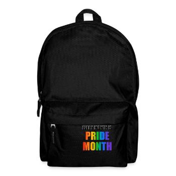 Jeder Monat ist Pride Month - Rucksack - Schwarz - Vorne