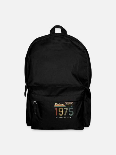 1975 Original 1975 Vintage Vintage rétro anniversa - Sac à dos - noir