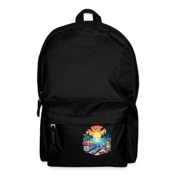Summer Lake Nature Flora Art Flowers Sea Beach - Backpack - black - Front