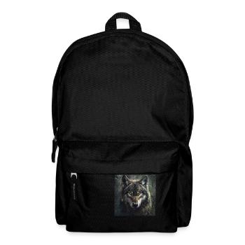 Wikinger Wolf Odins Wölfe Geri & Freki Valhalla - Rucksack - Schwarz - Vorne