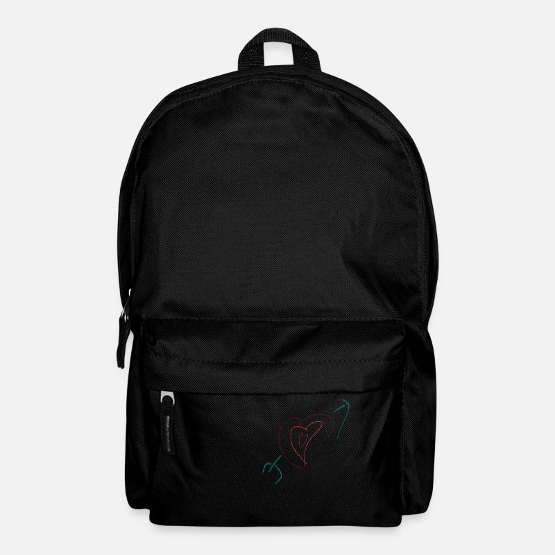 heart and arrow - Backpack - black